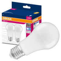 2x LED žárovka E27 A60 13W = 100W 1521lm 4000K Neutrální bila 200° OSRAM HODNOTA