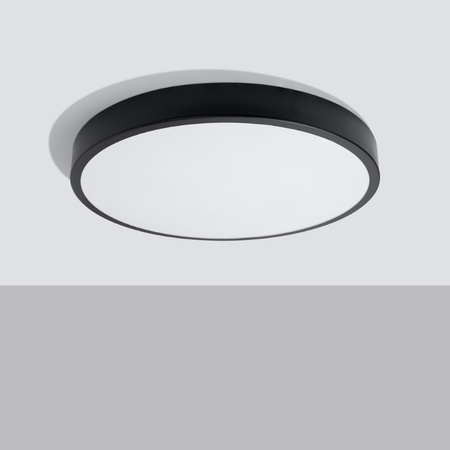 Stropní svítidlo Plafond ONYX 60 LED 65W 3000K 5177lm Černá Minimalistická SOLLUX