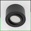 Povrchové Halogenové svítidlo 50mm, Nastavitelná Kulatá Černá AMAT-S LUMILED