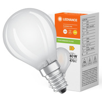 LED žárovka P45 E14 4W = 40W 470lm 2700K teplá bílá FILAMENT LEDVANCE