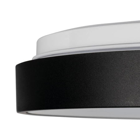 Plafond LED stropní panel Svítidlo pro povrchovou montáž 17,5W 460lm 4000K Neutral 120° Round Black Vand Kanlux