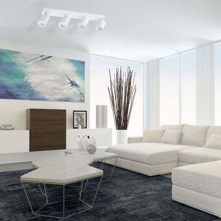 Stropní svítidlo QUALIS SPOT Reflektor Halogenové svítidlo 4xGU10 Bílá