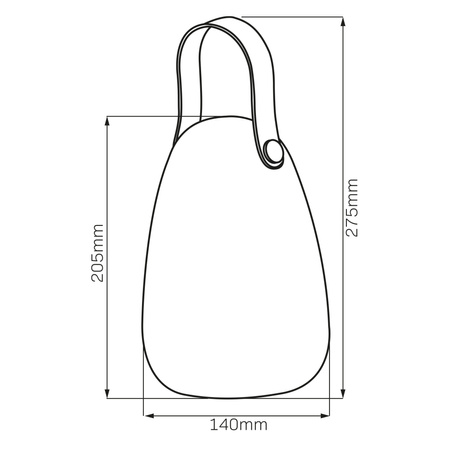Solární kempingová lampa 2W 3000K RGBW bílá IP44 se soumrakovým senzorem Canaria Sanico Goldlux