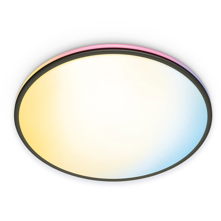 LED stropní podhled Povrchová montáž 21W WHITE + RGB Black SMART WiFi WiZ