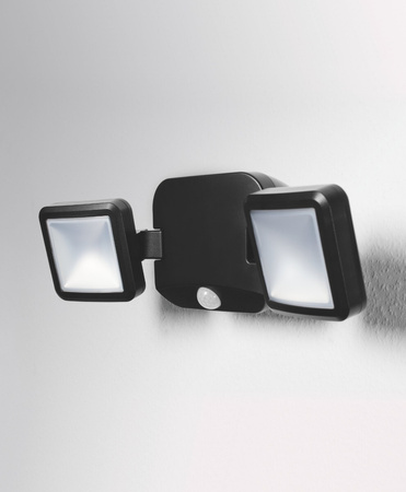 LED reflektor 10W 480lm 4000K IP54 černý s detektorem pohybu LEDVANCE SPOTLIGHT Bateriový Twin