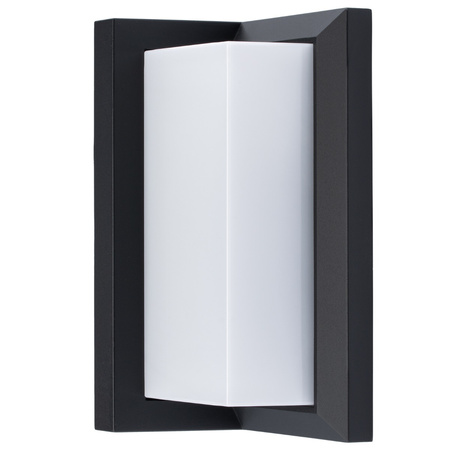 Zahradní lampa LED nástěnná lampa 12W architektonické svítidlo obdélník Lagos černá se senzorem pohybu