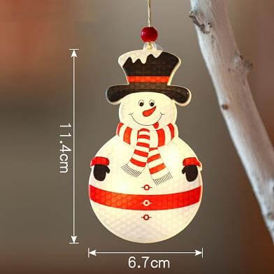 LED přívěšek sněhulák 11.5cm 2700K vánoční LVT