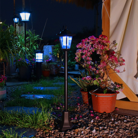 Solární venkovní stojací lampa – sloupek 70 cm