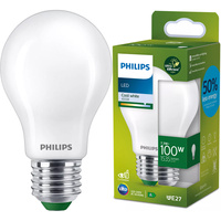 LED žárovka E27 A60 7.3W = 100W 1535lm 4000K Neutrální bila Filament Milky PHILIPS Ultra Efficient