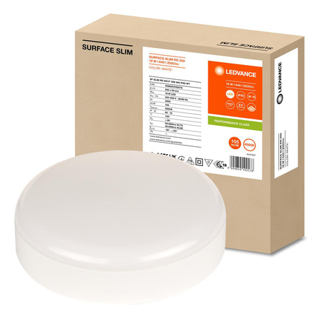 Plafond LED stropní svítidlo 19W 2000lm 4000K neutrální povrchová montáž bílá 20cm povrch Ledvance