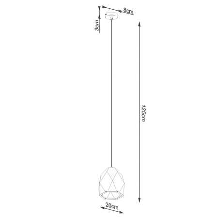 MINT E27 Keramické stropní závěsné svítidlo Moderní SOLLUX