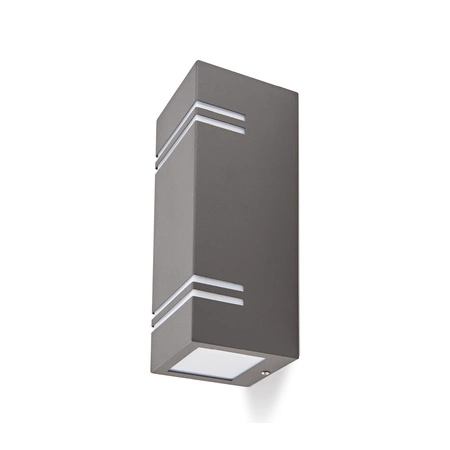 Zahradní venkovní nástěnné svítidlo 2x GU10 IP44 Grey Quazar Kobi