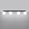 YOLI 4 4xG9 Černá moderní stropní lampa SOLLUX