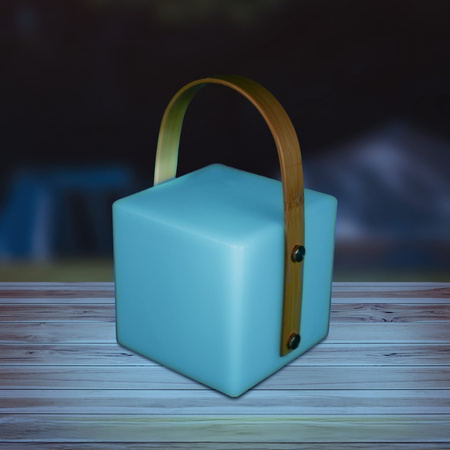 LED přenosná kempingová lampa 0,5W 3000K RGBW bílá IP44 Mallorca Sanico Goldlux