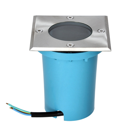 Entrada Kobi čtvercová zemnící zásuvka GU10 IP65 chrom