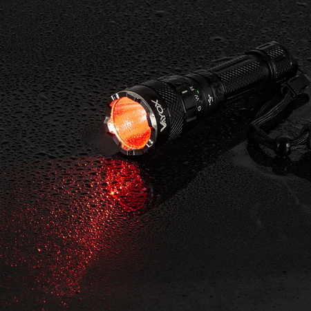 Taktická ruční svítilna Výkonná tříbarevná svítilna SST40 1500lm řady Pro VA0099 Vayox