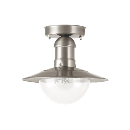 Venkovní LED zahradní stropní svítidlo OSLO E27 IP44 Chrome RABALUX