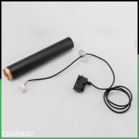 Stropní závěsné svítidlo 29cm Reflektor GU10 LED ELIGIS Black LUMILED