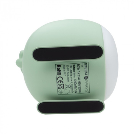 Dětské noční světlo LED 2,5W 1800-3000K teplá bílá dobíjecí 1200mAh zelené MARY'S HELICOPTER