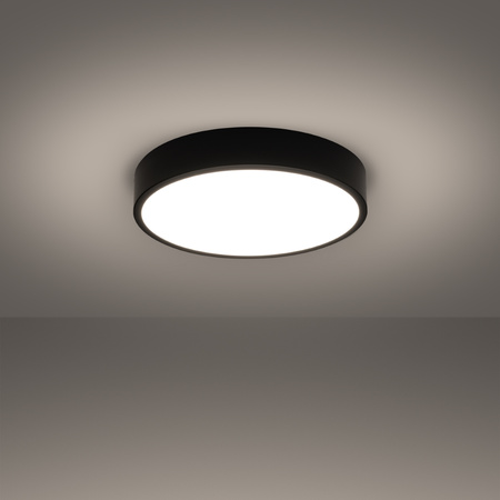 Stropní svítidlo Plafond ONYX 40 LED 23W 3000K 1890lm černé Minimalistické SOLLUX