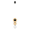 Závěsné stropní svítidlo G9 Black Wood Scandinavian DROPS WOOD A 11173 Nowodvorski