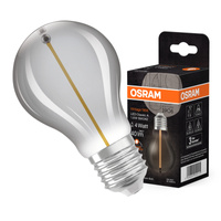 Dekorativní LED žárovka A60 E27 1,8W = 4W 40lm 1800K teplé 320° kouřové vlákno Vintage 1906 Osram