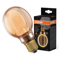 Dekorativní LED žárovka G80 E27 4W = 22W 220lm 1800K teplé 330° vlákno stmívatelné Vintage 1906 Osram