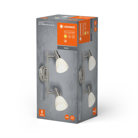 Stropní svítidlo nástěnný reflektor 2xG9 1.9W 400lm 2700K Teplá bílá SPOT LEDVANCE