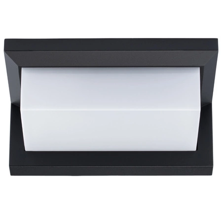 Zahradní nástěnné svítidlo Elevation E27 CETUS BLACK Obdélníkové