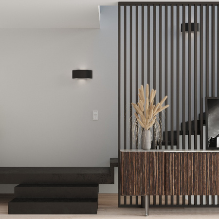 LED nástěnné svítidlo MAGNUS 2xG9 Nástěnné svítidlo Obdélníkové černé SOLLUX