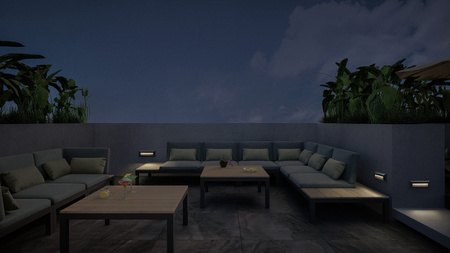 Venkovní zahradní lampa LED fasádní nástěnná lampa 1,9W 85lm 3000K IP65 Endura Ledvance šedá