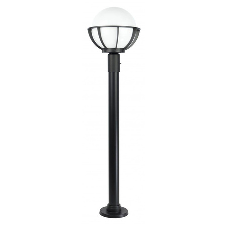 Venkovní stojící zahradní lampa POST Koule s košem 250 K 5002/1/KPO 250 E27 130cm Su-Ma