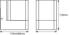 Chytrá LED zahradní nástěnná lampa 9.5W RGB+W tmavě šedá SMART+ WiFi CUBE LEDVANCE