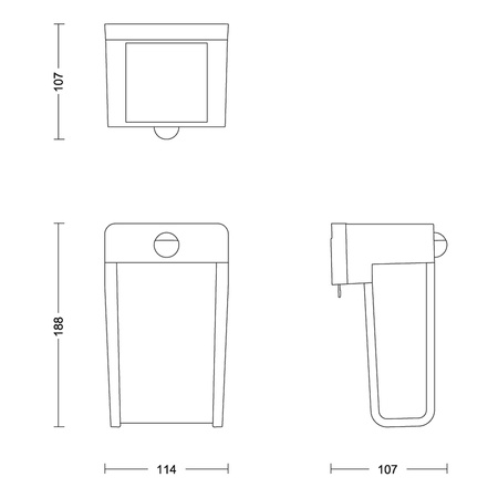Venkovní nástěnné svítidlo LED Solar Movement Sensor 2700K IP44 PHILIPS