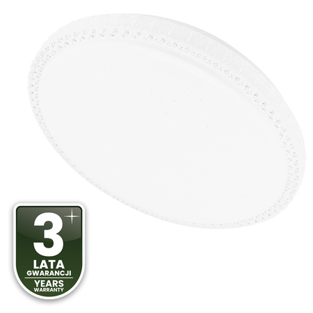 LED stropní plafon AGA2 48W IP44 CCT bílý kulatý 40cm + LUMILED PILOT