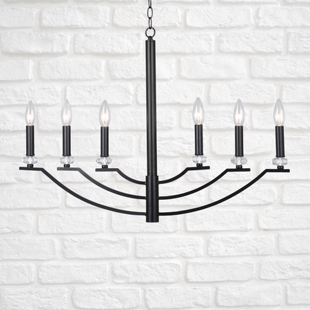 HIMS Lustrové závěsné stropní svítidlo 6xE14 120cm - GOLDLUX (Polux)