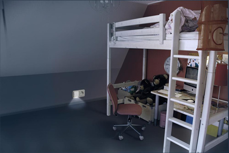 LED ORIENTACE LUNETTA SLIM noční světlo bílé 0.30W 3lm 3000K IP20 Ledvance