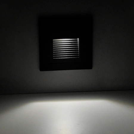 LED zahradní světlo pro zapuštěnou montáž na schodiště 3W 20lm IP44 4000K šedá Q6 GOLDLUX (Polux)