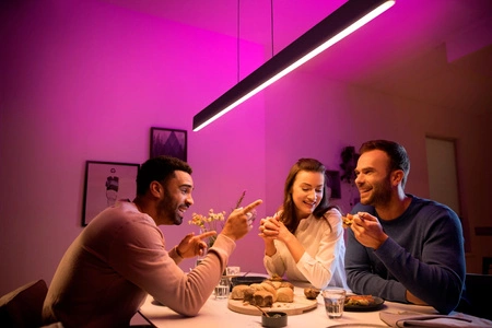 ENSIS Stropní svítidlo černé 79W CCT RGB Top Down PHILIPS HUE Bluetooth Zigbee