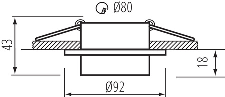 Stropní bodové svítidlo LED GU5.3 GU10 Round White Lonvi Kanlux Flush-mounted Halogen Spot Luminaire