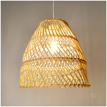 Bambusová dekorativní závěsná lampa E27 Rango Kobi