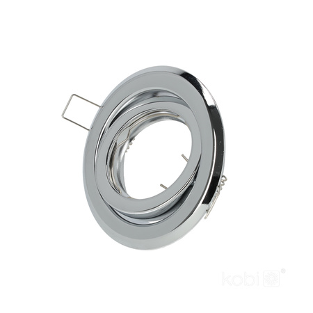 Zapuštěné halogenové bodové svítidlo GU10 Chrome Round Kobi