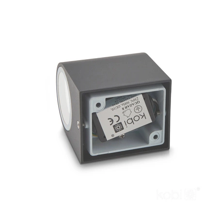 Zahradní venkovní nástěnné svítidlo GU10 IP44 Grey Quazar Kobi