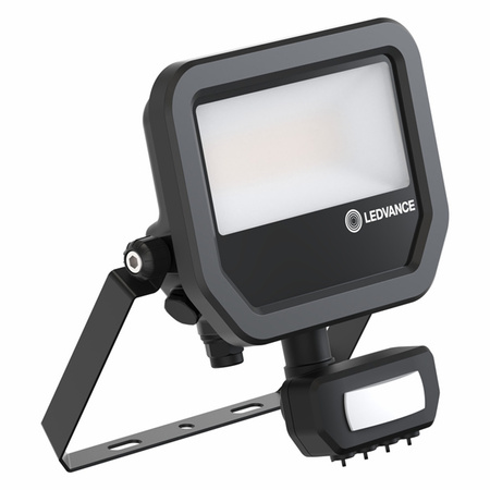 LED reflektor 17W 2200lm 3000K IP65 černý se senzorem pohybu LEDVANCE Floodlight