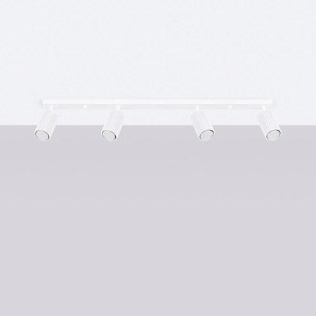 Bodové reflektorové stropní svítidlo Tuba 4x GU10 White Carbon Deep Space SL.1546 Sollux