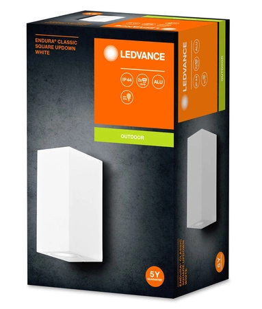 Nástěnné svítidlo ENDURA Classic Square UpDown White