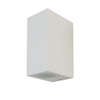 Zahradní lampa Nástěnná lampa GU10 IP44 Horní/Spodní čtvercová bílá VT-7652 V-TAC