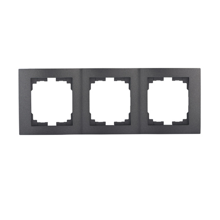 Trojitý rámeček pro vertikální povrchovou montáž do zásuvky Grafit LOGI Kanlux
