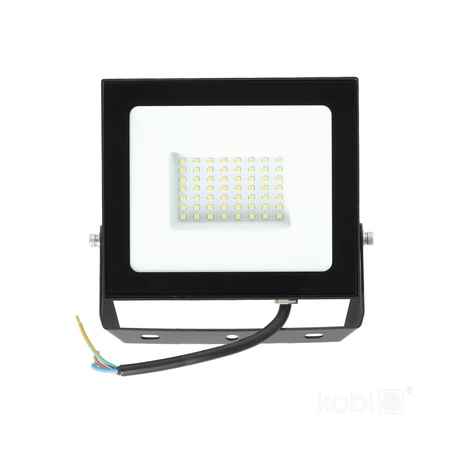 Venkovní zahradní LED reflektory 50W 770lm 6500K Cold 120° IP65 IK05 Black MH Kobi