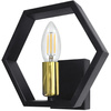 Nástěnné svítidlo Venkovní fasádní svítidlo E14 Black Gold Honey Sanico Goldlux